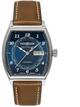 Automatikuhr ZEPPELIN "Metropolis", braun, blau, blau, Armbanduhren, Herren,