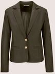 Jackenblazer MADELEINE "Blazer Nadelstreifen-Blazer mit Wappenkn&ouml;pfen", Damen, Gr.
