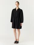 Y.A.S Smokkleid "YASPALA LS SMOCK SHIRT DRESS S. NOOS" Viskosemischung