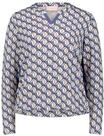 Kurzarmshirt BETTY BARCLAY "Damen mit Print", Damen, Gr. 44, blau (blau, beige),