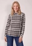 Karobluse CECIL, Damen, Gr. M (40), schwarz-wei&szlig; (truffle braun), Web, 100%