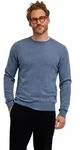 Strickpullover FALKE "Pure Cashmere", Herren, Gr. S, blau (light denim (6660)),