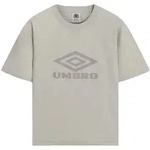 T-Shirt UMBRO "Umbro WASHED BOXY TEE", Herren, Gr. S, beige (pelican, plaza taupe),