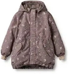 Winterjacke WHEAT "WHEAT Jacket Tove", M&auml;dchen, Gr. 98, braun (plum truffle stars),