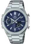 Smartwatch CASIO EDIFICE "ECB-S10D", silber (dunkelblau, edelstahlfarben,