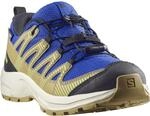 Wanderschuh SALOMON "XA PRO V8 WATERPROOF", Kinder, Gr. 35, atmungsaktiv, blau