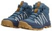 Wanderschuh JACK WOLFSKIN "WILD HIKE TEXAPORE MID K", Kinder, Gr. 38, blau