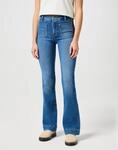 Wrangler "Flare" im Retro-Design mit ausgestelltem Bein