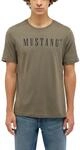 Kurzarmshirt MUSTANG "Herren Style Austin", Herren, Gr. L, gr&uuml;n (khaki), Jersey,
