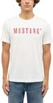 Kurzarmshirt MUSTANG "Herren Style Austin", Herren, Gr. L, wei&szlig; (sanftes wei&szlig;),