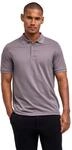 Poloshirt FALKE "Essential Cotton", Herren, Gr. XL, grau (fume (3160)), Shirts