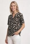 Shirtbluse STREET ONE, Damen, Gr. 38, schwarz, Stoff, 100% Viskose, gebl&uuml;mt, normal