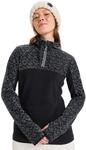 Pullunder ROXY "Sayna Half Zip", Damen, Gr. L, schwarz (schwarz roxygram tonal),