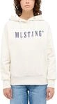 Sweatshirt MUSTANG "Damen Style Margo", Damen, Gr. L, wei&szlig; (sanftes wei&szlig;), 100%