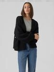 Vero Moda Strickjacke "VMMAYBE LS OPEN CARDIGAN GA REP" Kunstfaser, oversize