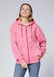 Kapuzensweatjacke CHIEMSEE, Damen, Gr. XS (32), pink (chateau rose), 88% Baumwolle,
