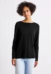 STREET ONE Strickpullover aus elastischem Materialmix