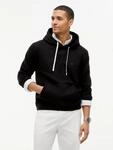 Hoodie TOMMY HILFIGER "ESSENTIAL FLEECE", Herren, Gr. XL, schwarz, Sweatware,