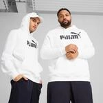 Kapuzensweatshirt PUMA "ESS NO 1 LOGO HOODIE FL", Herren, Gr. S, wei&szlig; (puma wei&szlig;),