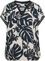 Kurzarmbluse CECIL, Damen, Gr. L (42), blau (palm breeze gr&uuml;n), Stoff, 100% Viskose,
