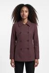 Kurzmantel ONLY "ONLBLAKE PEACOAT CC OTW", Damen, Gr. XS, braun (decadent chocolate