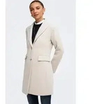 Kurzmantel ONLY "ONLMICOL FITTED COAT CC OTW", Damen, Gr. M, peyote, Web,