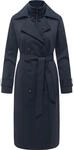 Langmantel RAGWEAR "Trenchie Y", Damen, Gr. XS (34), navy, Obermaterial: 100%