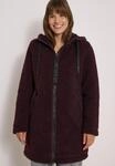 Fellimitatmantel CECIL, Damen, Gr. L (42), braun (berry rot), Stoff;Pl&uuml;sch,
