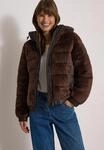 Cecil Fellimitatjacke mit Kapuze mit Kapuze