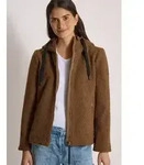 Fellimitatjacke CECIL, Damen, Gr. 3XL, braun (schwarz toffee braun), Pl&uuml;sch,