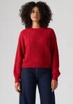 Levis Rundhalspullover "JOLIE CABLE CREWNECK SWEATER" mit Zopfmuster, weicher