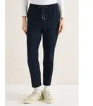 Stoffhose CECIL, Damen, Gr. XXL, L&auml;nge 28, universal blau, Stoff, 50% Polyester, 43%