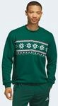 Sweatshirt ADIDAS SPORTSWEAR "HOLIDAY, GRAFIK, RUNDHALSAUSSCHNITT", Herren, Gr. L,