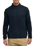 Rollkragenpullover INDICODE "INCrowport", Herren, Gr. S, blau (sky captain), Strick,