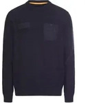 Strickpullover CAMEL ACTIVE, Herren, Gr. M, blau (tinted blau), Strick, Obermaterial: