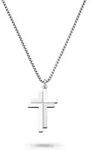 Kette mit Anh&auml;nger S.OLIVER "Schmuck Geschenk Edelstahl Halskette Cross, Kreuz",