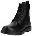 Schn&uuml;rstiefelette GEOX "Geox Stiefelette Leder", Damen, Gr. 42, schwarz, Leder,