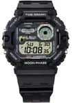 Chronograph, schwarz (schwarz, grau), CASIO TIMELESS COLLECTION, Armbanduhren,