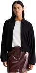 Outdoorjacke MARC O'POLO DENIM "aus softem Interlock-Jersey", Damen, Gr. XS, schwarz,