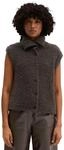 Strickweste MARC O'POLO "aus Boucl&eacute;-Garn", Damen, Gr. XS, grau (stone braun