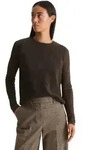 Strickpullover MARC O'POLO "aus reiner Merinowolle", Damen, Gr. XXS, braun (burnt
