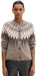 Cardigan MARC O'POLO "aus kuscheligem Wolle-Alpakawolle-Mix", Damen, Gr. XS, braun