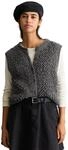 Strickweste MARC O'POLO DENIM "aus Baumwolle-Schurwolle-Viskose-Mix", Damen, Gr. XXS,
