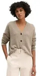 Cardigan MARC O'POLO "aus Boucl&eacute;-Garn", Damen, Gr. XXS, beige (stone taupe melange),