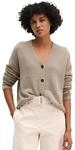 Cardigan MARC O'POLO "aus Boucl&eacute;-Garn", Damen, Gr. XXS, beige (stone taupe melange),