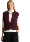 Strickweste MARC O'POLO DENIM "aus Baumwolle-Schurwolle-Viskose-Mix", Damen, Gr. XXS,