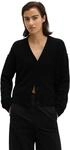 Cardigan MARC O'POLO "aus Boucl&eacute;-Garn", Damen, Gr. XXS, schwarz (dunkelblau),