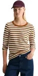 Langarmshirt MARC O'POLO DENIM "aus Heavy Slub Jersey", Damen, Gr. XXS, braun (medium