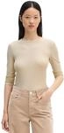 Langarmshirt MARC O'POLO "aus TENCEL&trade; Modal-Stretch", Damen, Gr. S, beige (smokey