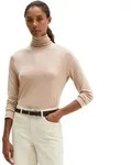 Langarmshirt MARC O'POLO "aus TENCEL&trade; Lyocell", Damen, Gr. XXS, beige (chalky